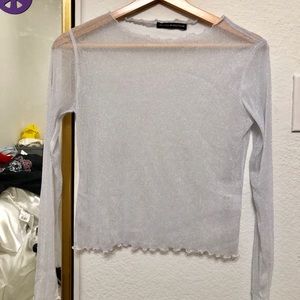 Brandy Melville glitter long sleeve ❄️❄️❄️